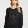 Chaser Skull Bliss Knit Longsleeve Black 2 Chaser Skull Bliss Knit Longsleeve Black