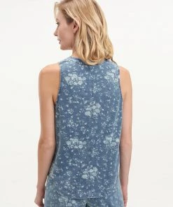 Splendid Floral Tank Blueberry