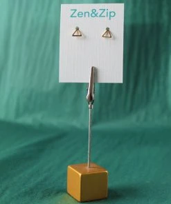 Sai Brazil Triangle Stud Earring Gold