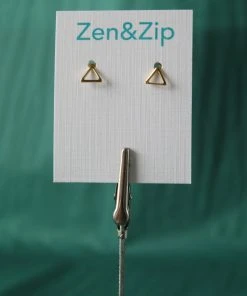 Sai Brazil Triangle Stud Earring Gold