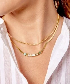 Gorjana Gifting Venice Gem Necklace Gold