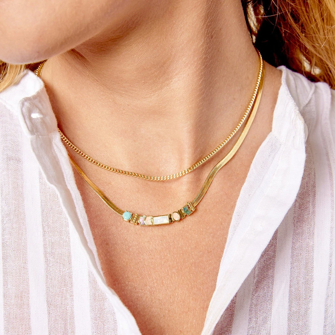 Gorjana Gifting Venice Gem Necklace Gold 4 Gorjana Gifting Venice Gem Necklace Gold